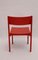 Stapelbare rote Esszimmerstühle von E. & A. Pollak, 6er Set 7