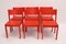 Stackable Red Dining Chairs from E. & A. Pollak, Set of 6 3