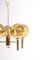 Brass and Glass Chandelier by Hans-Agne Jakobsson, 1960s 2