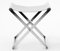 Andrea Foldable Stool In Leather By Enrico Tonucci , Tonucci Collection, Image 3