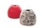 Roter Boum Leder Pouf By Viola Tonucci, Tonucci Collection 1