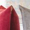 Mao Red Leather Pouf By Viola Tonucci, Tonucci Collection 3