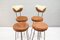 Mid-Century Longhair Cowhide Bar Stools, 1950s, Set of 4 9