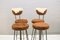 Mid-Century Barhocker mit Kuhfell, 1950er, 4er Set 10