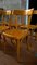 Italian Bistro Beech Chairs, 1940s, Set of 6 4