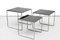 Black Glass Nesting Tables from Brabantia, 1960s, Immagine 2