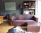 DS 47 Three-Seater Sofa & Ottoman in Thick Neck Buffalo Leather from de Sede, 1970s 1