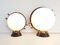 Mid-Century Steel, Brass & Glass Table Lamps from Arlus, 1950s, Set of 2 2