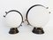 Mid-Century Steel, Brass & Glass Table Lamps from Arlus, 1950s, Set of 2, Image 1