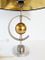 Lámpara de mesa Mid-Century de acero y latón, años 70, Imagen 7