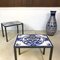 Tavolini o comodini in ceramica e acciaio, Italia, anni '70, set di 2, Immagine 13