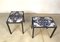 Tavolini o comodini in ceramica e acciaio, Italia, anni '70, set di 2, Immagine 19