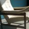 Teak and White Vinyl Lounge Chair, 1960s, Image 3