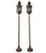 Vintage Copper Venetian Lamps on Poles, Set of 2 1