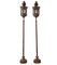 Vintage Copper Venetian Lamps on Poles, Set of 2, Image 1