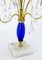 Dekorative Kerzenhalter aus Messing & geschliffenem Glas, 1930er, 2er Set 3