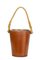 Vintage Teak Bucket with Rope Handle 1