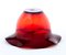 Vase Vintage en Verre Rouge par Monica Bratt 2