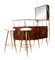 Mobilier de Bar en Palissandre et Laiton, Italie, 1950s 2