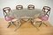 Vintage Italian Dining Table & 4 Chairs, 1960s 1