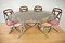 Vintage Italian Dining Table & 4 Chairs, 1960s, Image 1