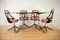Mesa de comedor italiana vintage y cuatro sillas, años 60, Imagen 2