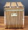 Baúl de viaje de madera de zebrano, cobre y latón macizo, años 80, Imagen 10