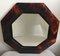 Vintage Octagonal Acrylic Glass Mirror, Image 1