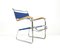 Silla Cantilever Bauhaus azul de Karel Ort para Hynek Gottwald, años 30, Imagen 1