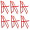 Folding Chairs by Aldo Jacober for Bazzani, 1970s, Set of 6, Image 1
