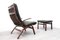 Rosewood and Leather Miljø Lounge Chair & Ottoman from Farstrup Møbler, 1970s 5