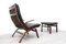 Rosewood and Leather Miljø Lounge Chair & Ottoman from Farstrup Møbler, 1970s, Image 5