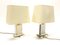 Vintage Brass & Acrylic Glass Table Lamps, 1970s, Set of 2, Image 9