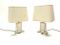 Vintage Brass & Acrylic Glass Table Lamps, 1970s, Set of 2, Image 2