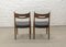 Mid-Century Teak & Black Leatherette Dining Chairs, 1960s, Set of 4, Image 7