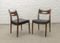 Mid-Century Teak & Black Leatherette Dining Chairs, 1960s, Set of 4 8