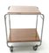 Walnut and Nickel-Plated Metal Serving Cart from Cova, 1940s, Image 1