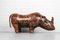 Poggiapiedi vintage a forma di rinoceronte in pelle di Dimitri Omersa, anni '60, Immagine 2