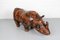 Vintage Rhino Leather Footrest by Dimitri Omersa, 1960s 3