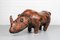Poggiapiedi vintage a forma di rinoceronte in pelle di Dimitri Omersa, anni '60, Immagine 5