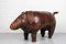 Vintage Leather Pig Ottoman by Dimitri Omersa, 1960s 2