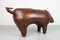 Vintage Leather Pig Ottoman by Dimitri Omersa, 1960s 4