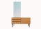 Ash Dressing Table with Mirror, 1960s, Image 1