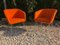 Orange Lounge Chairs, 1970s, Set of 2 1