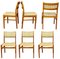 Chaises en Teck, Danemark, Set de 6 1