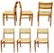 Danish Teak Chairs, Set of 6 1