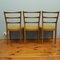 Danish Teak Chairs, Set of 3 3