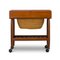 Danish Teak Sewing Cart by Ejvind Johannson for FDB Møbler, 1960s 1