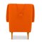 Mid-Century Danish Orange Lounge Chair by Folke Ohlsson for Fritz Hansen 4