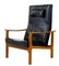 Teak Reclining Leather Armchair, 1960s 1